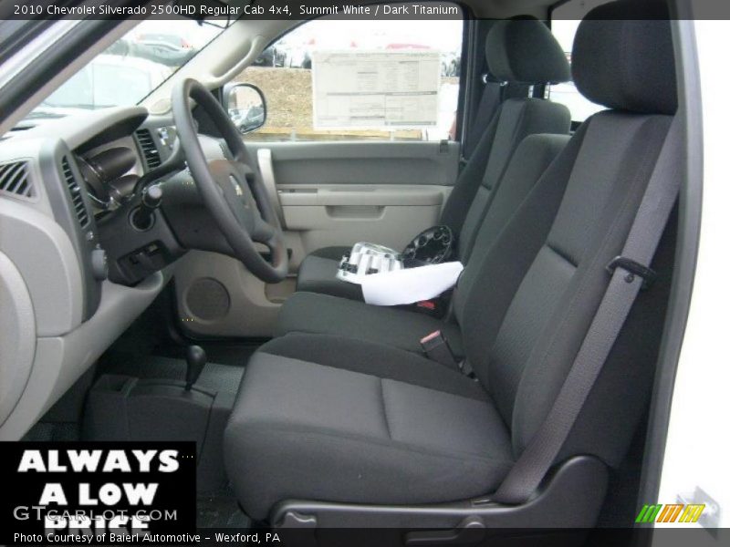 Summit White / Dark Titanium 2010 Chevrolet Silverado 2500HD Regular Cab 4x4
