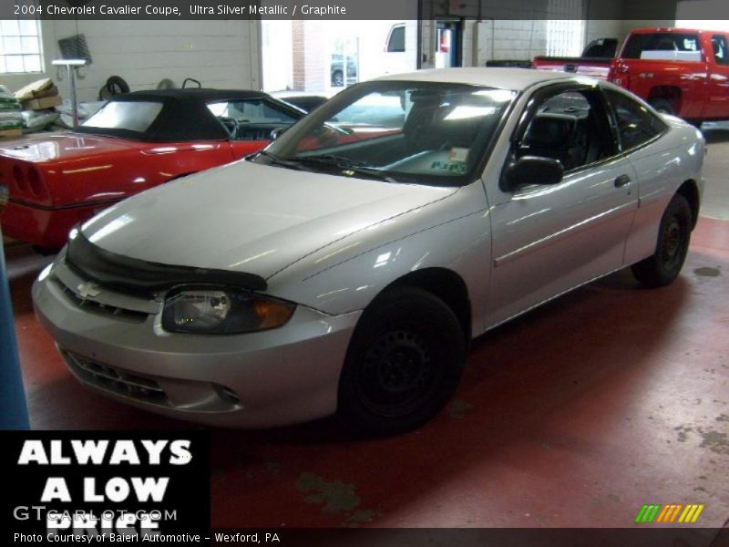 Ultra Silver Metallic / Graphite 2004 Chevrolet Cavalier Coupe