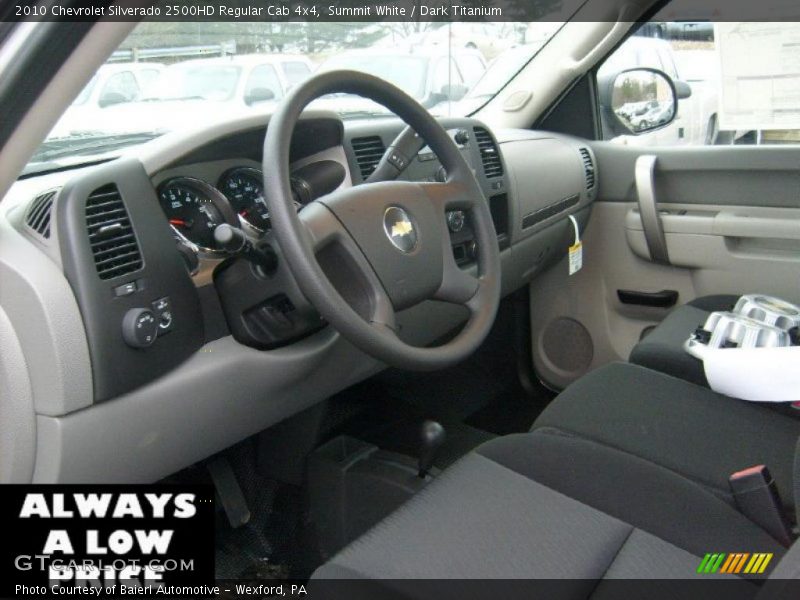 Summit White / Dark Titanium 2010 Chevrolet Silverado 2500HD Regular Cab 4x4