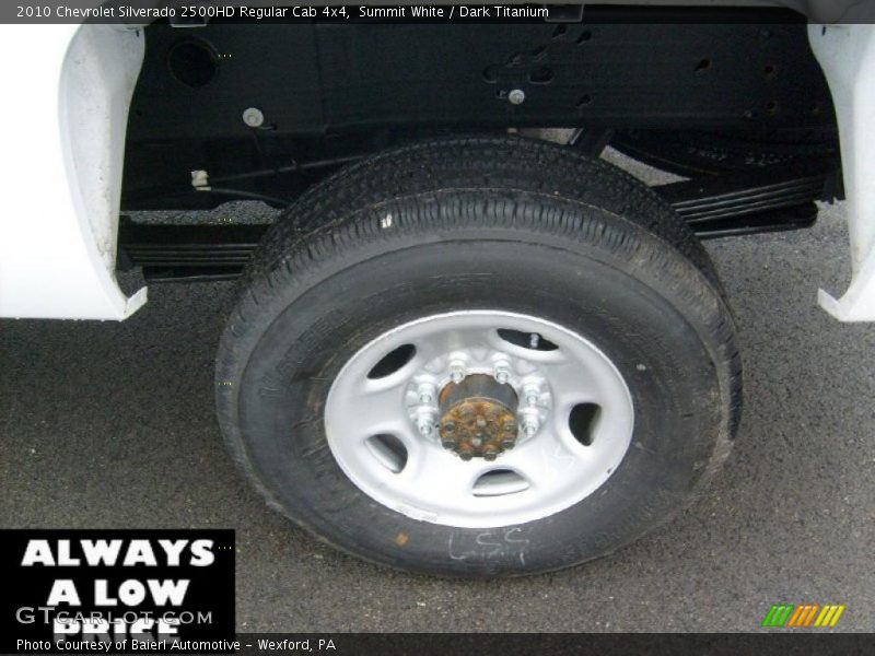 Summit White / Dark Titanium 2010 Chevrolet Silverado 2500HD Regular Cab 4x4