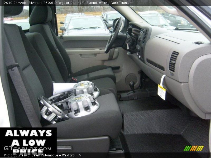 Summit White / Dark Titanium 2010 Chevrolet Silverado 2500HD Regular Cab 4x4