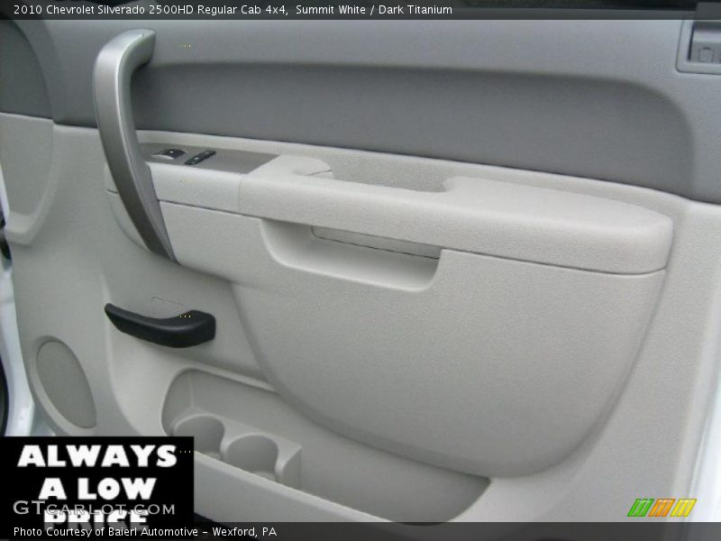 Summit White / Dark Titanium 2010 Chevrolet Silverado 2500HD Regular Cab 4x4