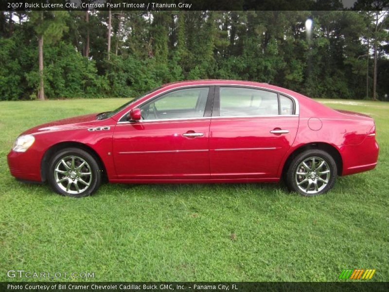 Crimson Pearl Tintcoat / Titanium Gray 2007 Buick Lucerne CXL