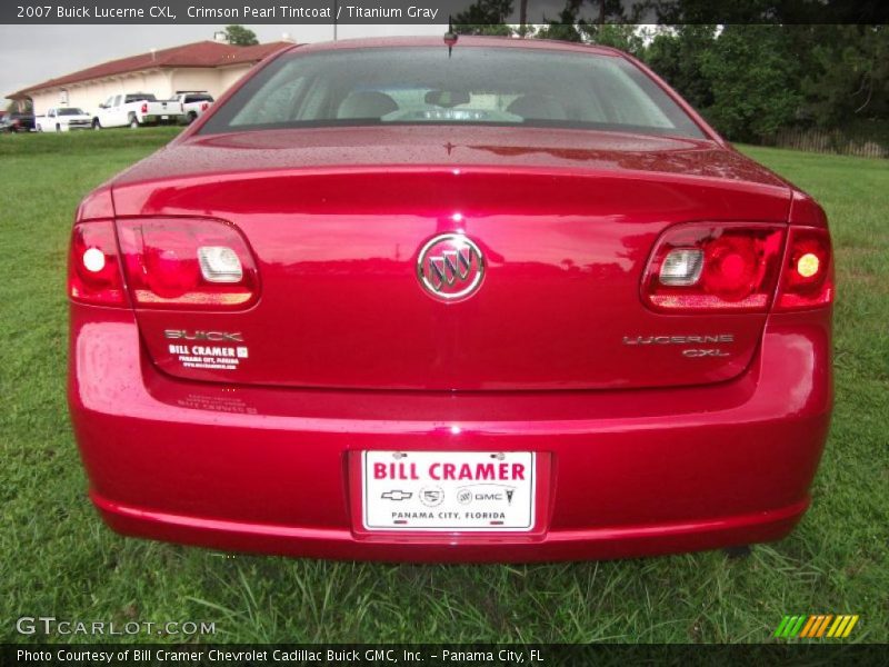 Crimson Pearl Tintcoat / Titanium Gray 2007 Buick Lucerne CXL