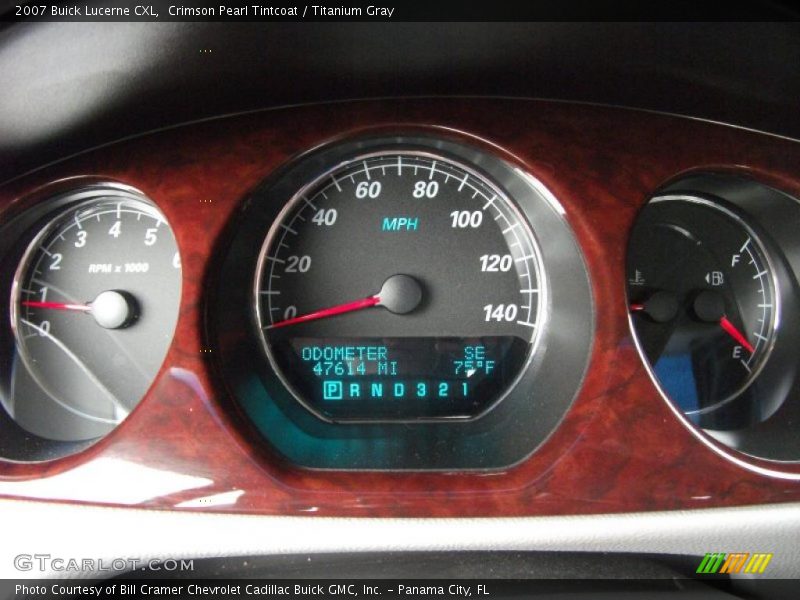 Crimson Pearl Tintcoat / Titanium Gray 2007 Buick Lucerne CXL