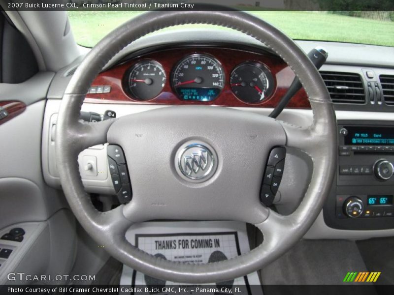 Crimson Pearl Tintcoat / Titanium Gray 2007 Buick Lucerne CXL
