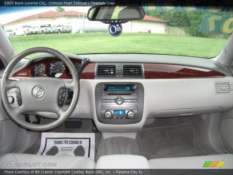 Crimson Pearl Tintcoat / Titanium Gray 2007 Buick Lucerne CXL