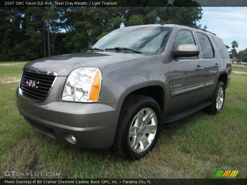 Steel Gray Metallic / Light Titanium 2007 GMC Yukon SLE 4x4