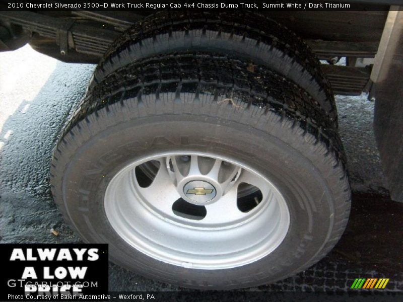 Summit White / Dark Titanium 2010 Chevrolet Silverado 3500HD Work Truck Regular Cab 4x4 Chassis Dump Truck