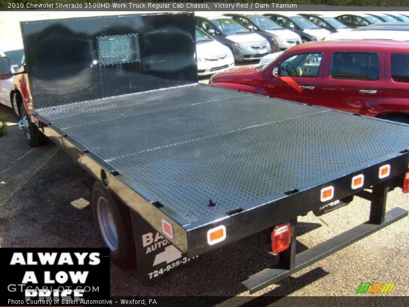 Victory Red / Dark Titanium 2010 Chevrolet Silverado 3500HD Work Truck Regular Cab Chassis