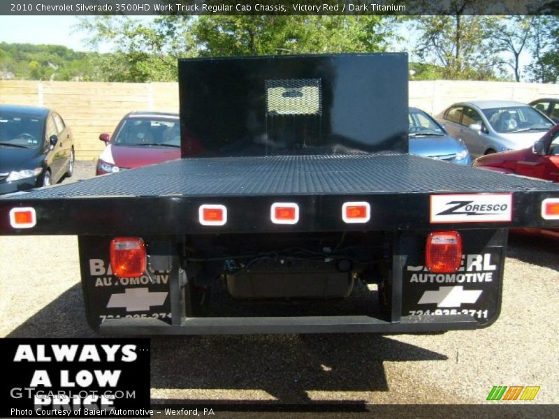 Victory Red / Dark Titanium 2010 Chevrolet Silverado 3500HD Work Truck Regular Cab Chassis