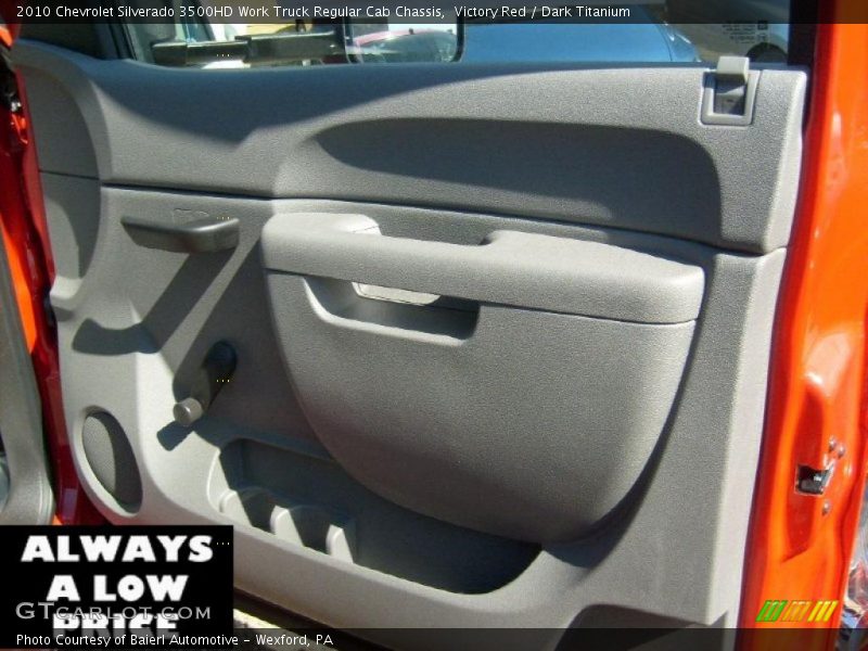 Victory Red / Dark Titanium 2010 Chevrolet Silverado 3500HD Work Truck Regular Cab Chassis