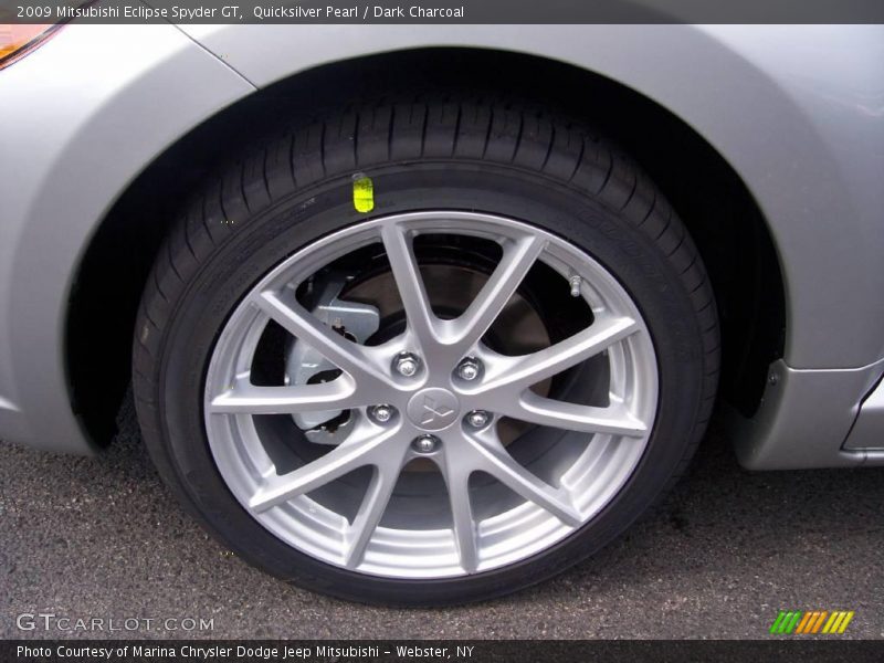Quicksilver Pearl / Dark Charcoal 2009 Mitsubishi Eclipse Spyder GT