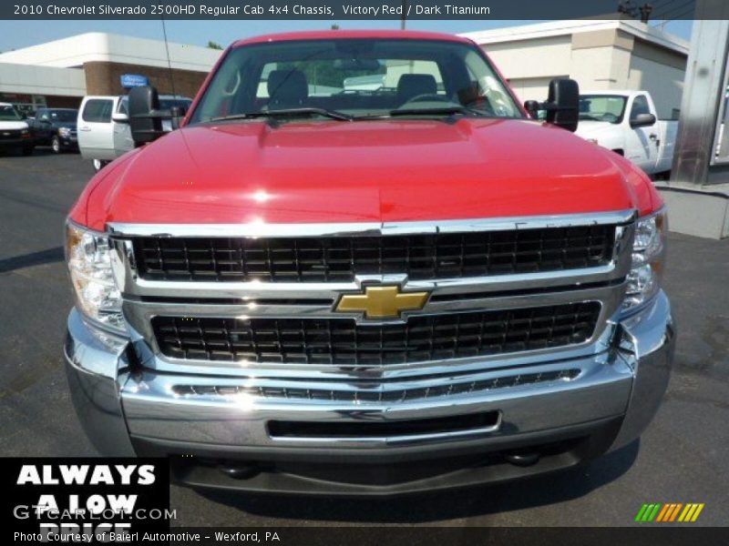 Victory Red / Dark Titanium 2010 Chevrolet Silverado 2500HD Regular Cab 4x4 Chassis