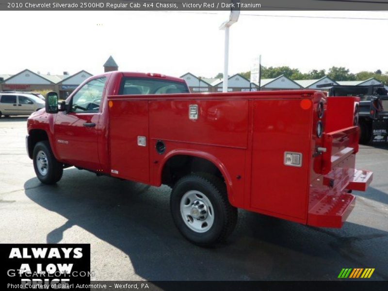 Victory Red / Dark Titanium 2010 Chevrolet Silverado 2500HD Regular Cab 4x4 Chassis