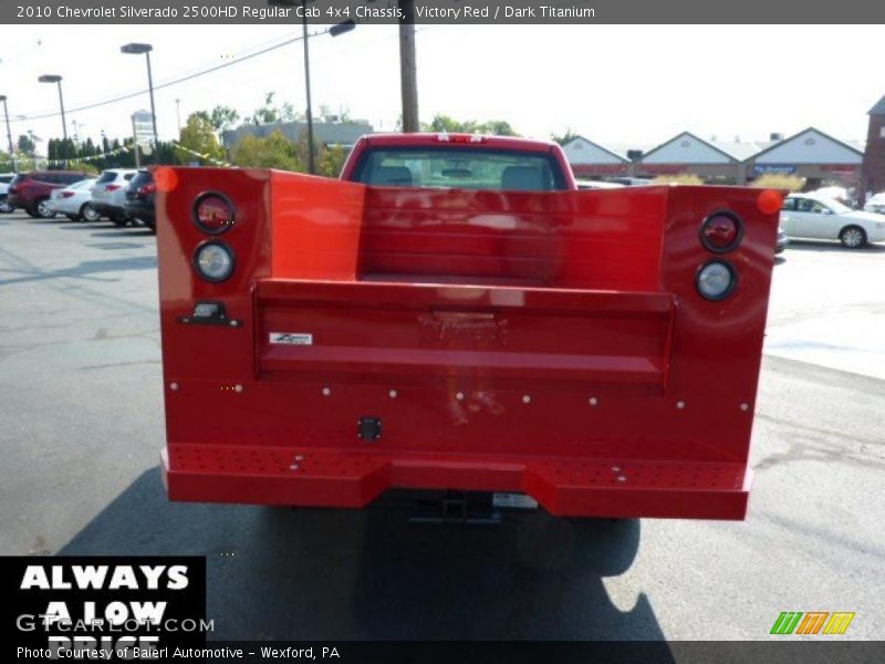 Victory Red / Dark Titanium 2010 Chevrolet Silverado 2500HD Regular Cab 4x4 Chassis