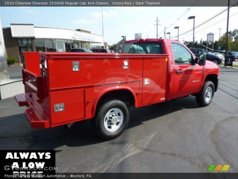 Victory Red / Dark Titanium 2010 Chevrolet Silverado 2500HD Regular Cab 4x4 Chassis