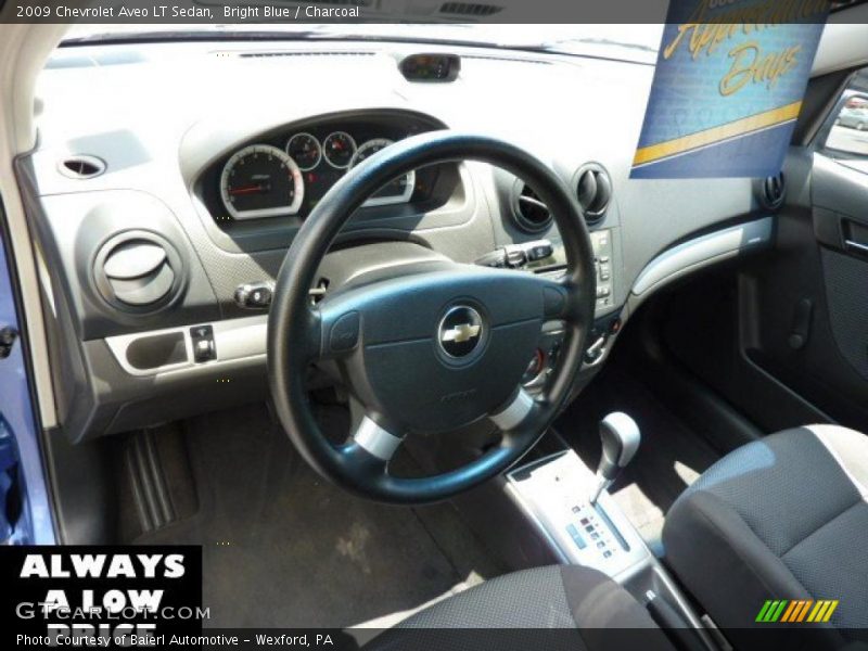 Bright Blue / Charcoal 2009 Chevrolet Aveo LT Sedan