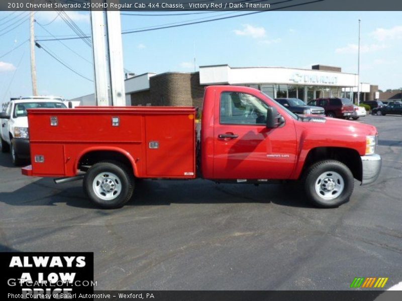 Victory Red / Dark Titanium 2010 Chevrolet Silverado 2500HD Regular Cab 4x4 Chassis