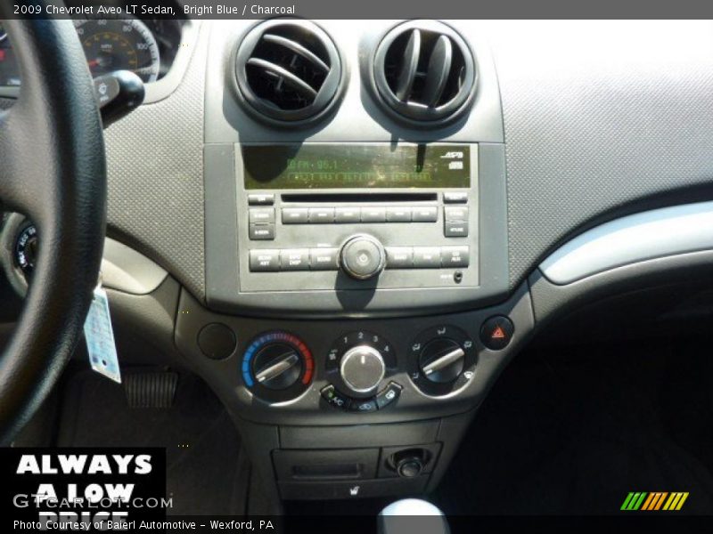 Bright Blue / Charcoal 2009 Chevrolet Aveo LT Sedan