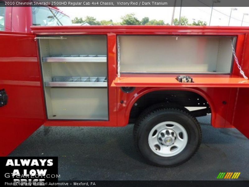 Victory Red / Dark Titanium 2010 Chevrolet Silverado 2500HD Regular Cab 4x4 Chassis