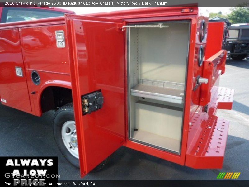 Victory Red / Dark Titanium 2010 Chevrolet Silverado 2500HD Regular Cab 4x4 Chassis
