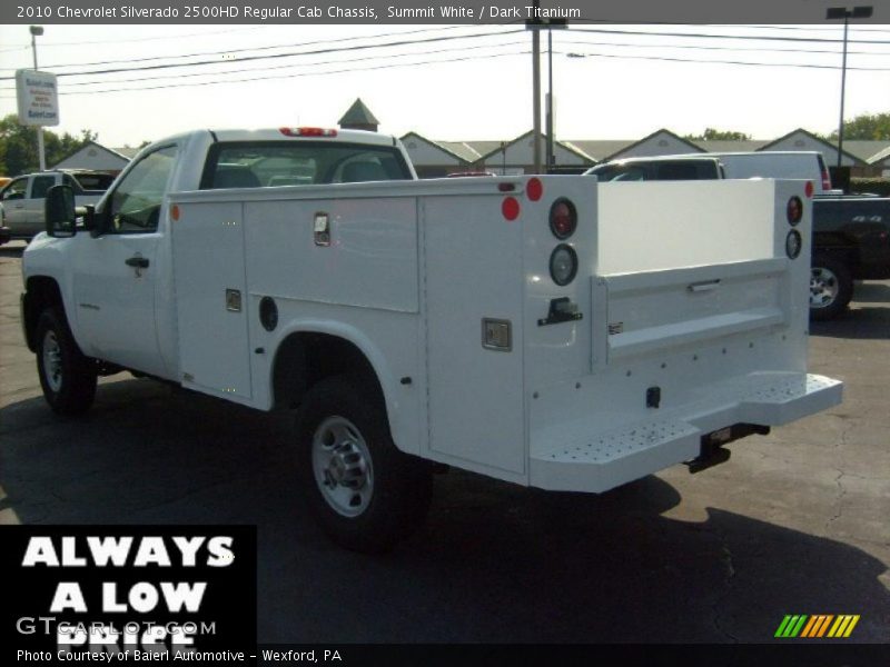 Summit White / Dark Titanium 2010 Chevrolet Silverado 2500HD Regular Cab Chassis