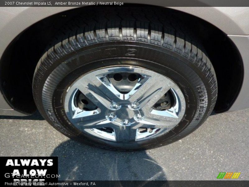 Amber Bronze Metallic / Neutral Beige 2007 Chevrolet Impala LS