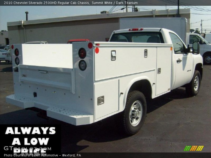 Summit White / Dark Titanium 2010 Chevrolet Silverado 2500HD Regular Cab Chassis