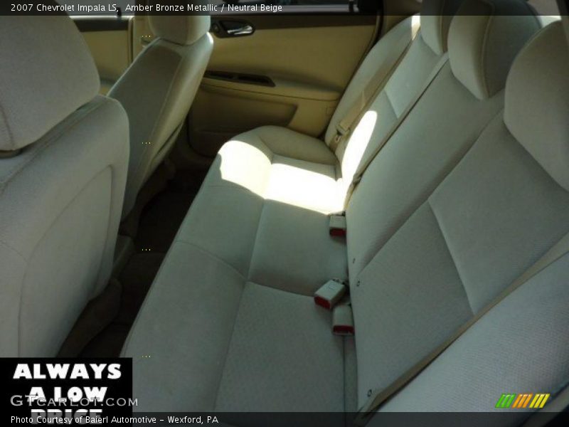 Amber Bronze Metallic / Neutral Beige 2007 Chevrolet Impala LS