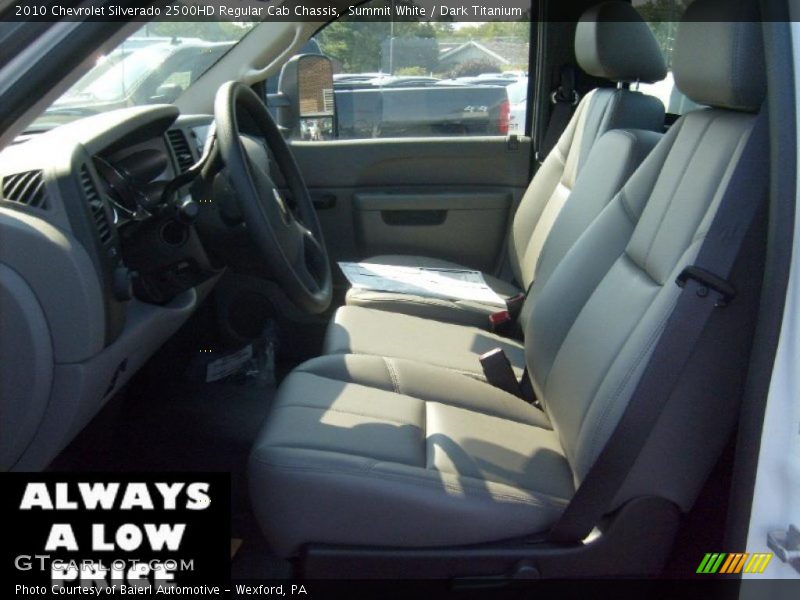 Summit White / Dark Titanium 2010 Chevrolet Silverado 2500HD Regular Cab Chassis