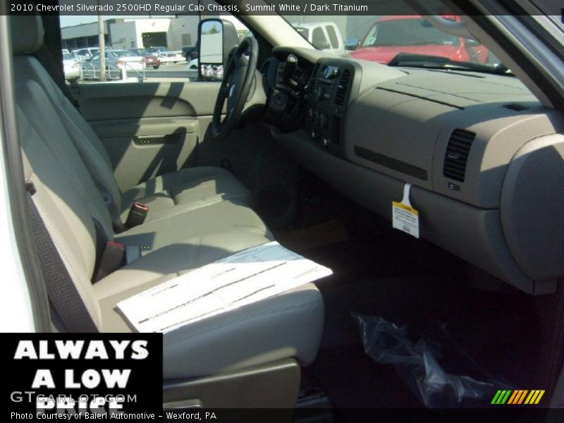 Summit White / Dark Titanium 2010 Chevrolet Silverado 2500HD Regular Cab Chassis