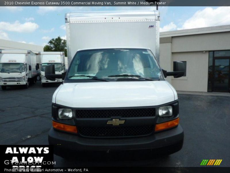 Summit White / Medium Pewter 2010 Chevrolet Express Cutaway 3500 Commercial Moving Van