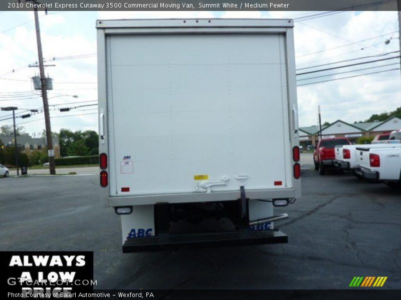 Summit White / Medium Pewter 2010 Chevrolet Express Cutaway 3500 Commercial Moving Van