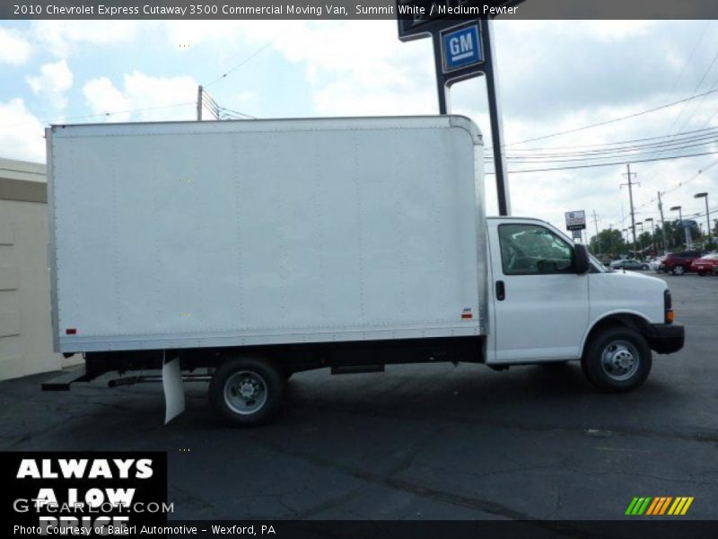 Summit White / Medium Pewter 2010 Chevrolet Express Cutaway 3500 Commercial Moving Van