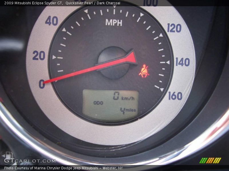 Quicksilver Pearl / Dark Charcoal 2009 Mitsubishi Eclipse Spyder GT