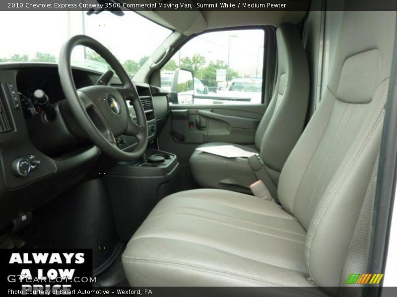 Summit White / Medium Pewter 2010 Chevrolet Express Cutaway 3500 Commercial Moving Van