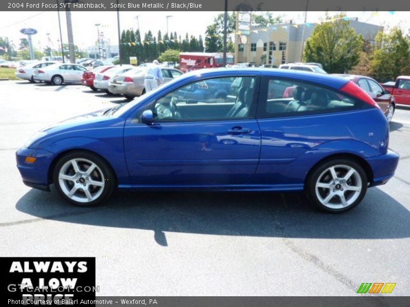 Sonic Blue Metallic / Black/Blue 2004 Ford Focus SVT Hatchback