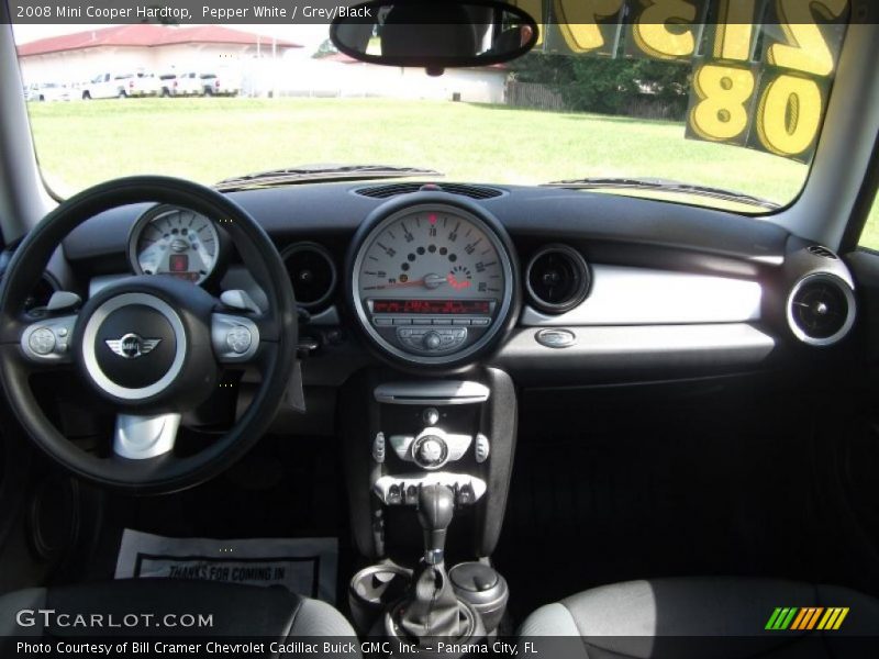 Pepper White / Grey/Black 2008 Mini Cooper Hardtop