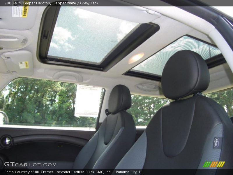 Pepper White / Grey/Black 2008 Mini Cooper Hardtop
