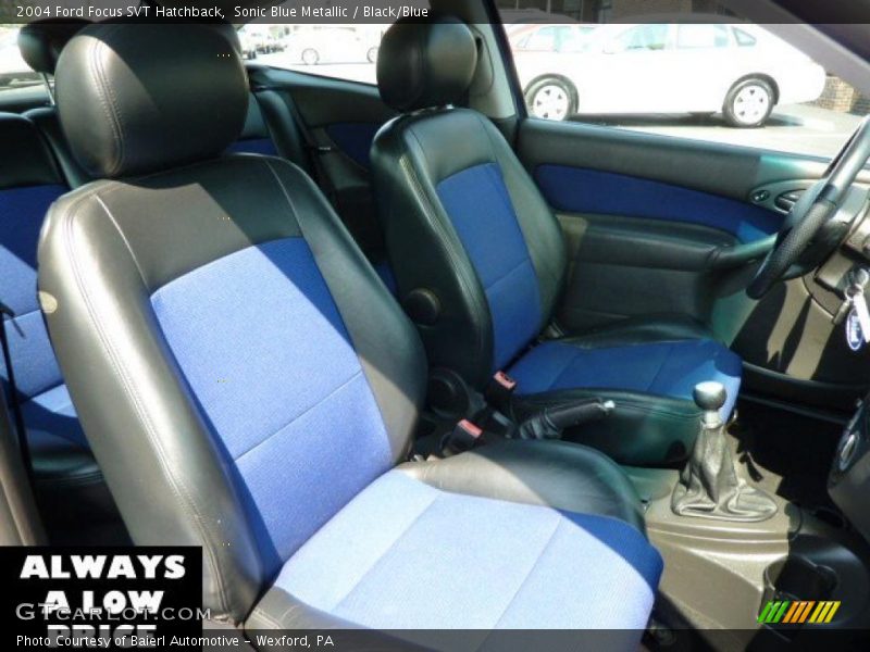 Sonic Blue Metallic / Black/Blue 2004 Ford Focus SVT Hatchback