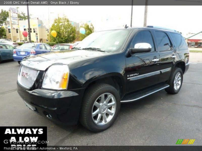 Onyx Black / Ebony 2008 GMC Yukon Denali AWD
