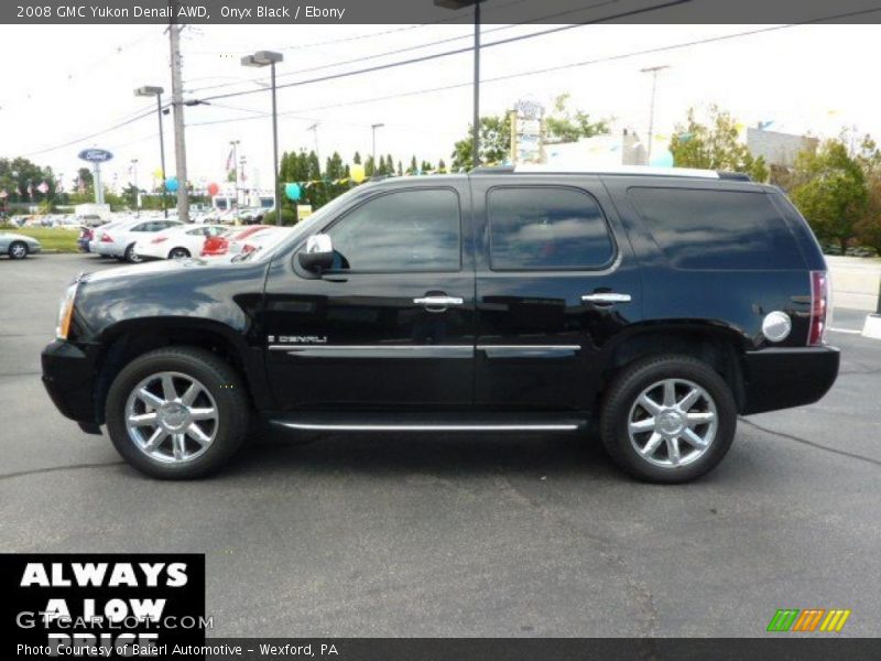 Onyx Black / Ebony 2008 GMC Yukon Denali AWD