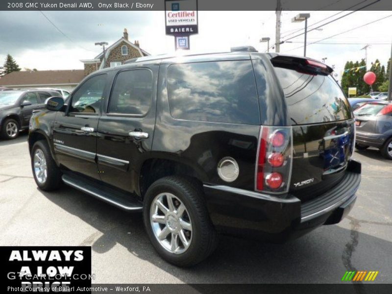 Onyx Black / Ebony 2008 GMC Yukon Denali AWD