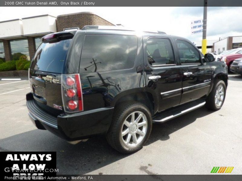 Onyx Black / Ebony 2008 GMC Yukon Denali AWD