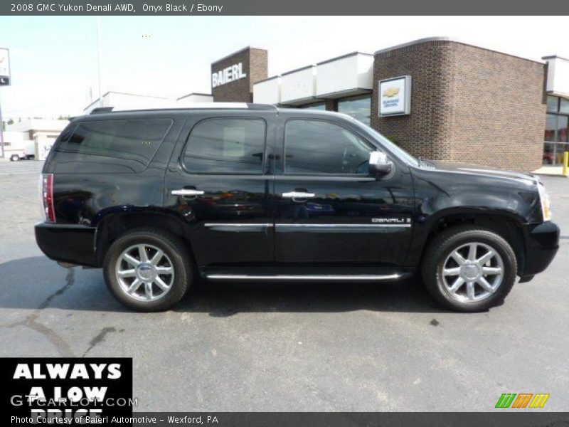 Onyx Black / Ebony 2008 GMC Yukon Denali AWD