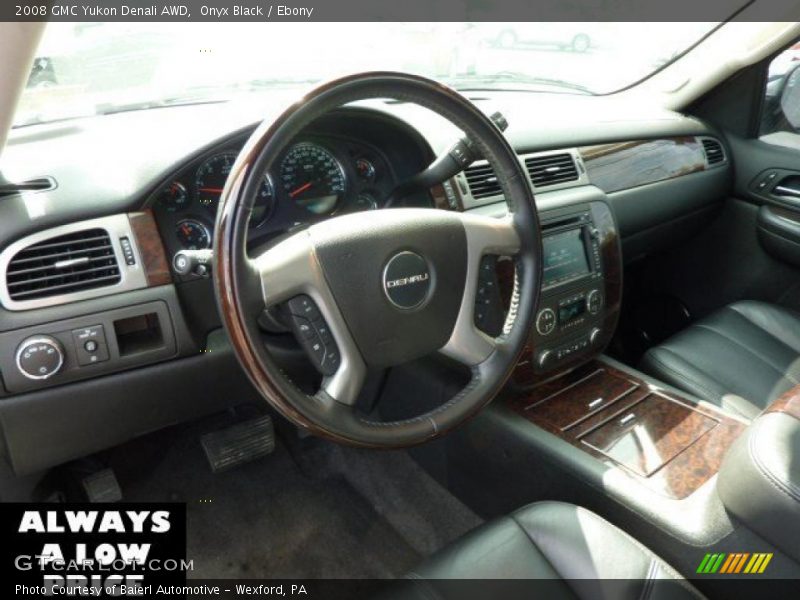 Onyx Black / Ebony 2008 GMC Yukon Denali AWD