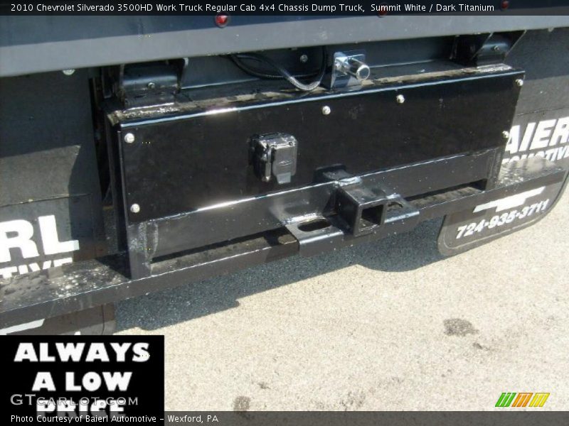 Summit White / Dark Titanium 2010 Chevrolet Silverado 3500HD Work Truck Regular Cab 4x4 Chassis Dump Truck