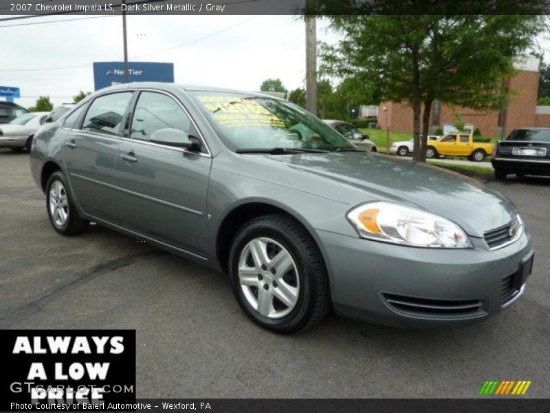 Dark Silver Metallic / Gray 2007 Chevrolet Impala LS