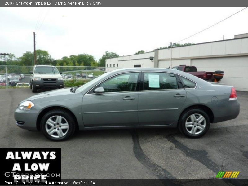 Dark Silver Metallic / Gray 2007 Chevrolet Impala LS